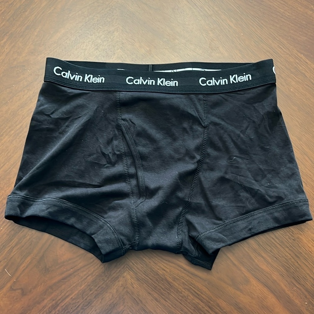 Calvin Klein Cotton boxer briefs, black size large